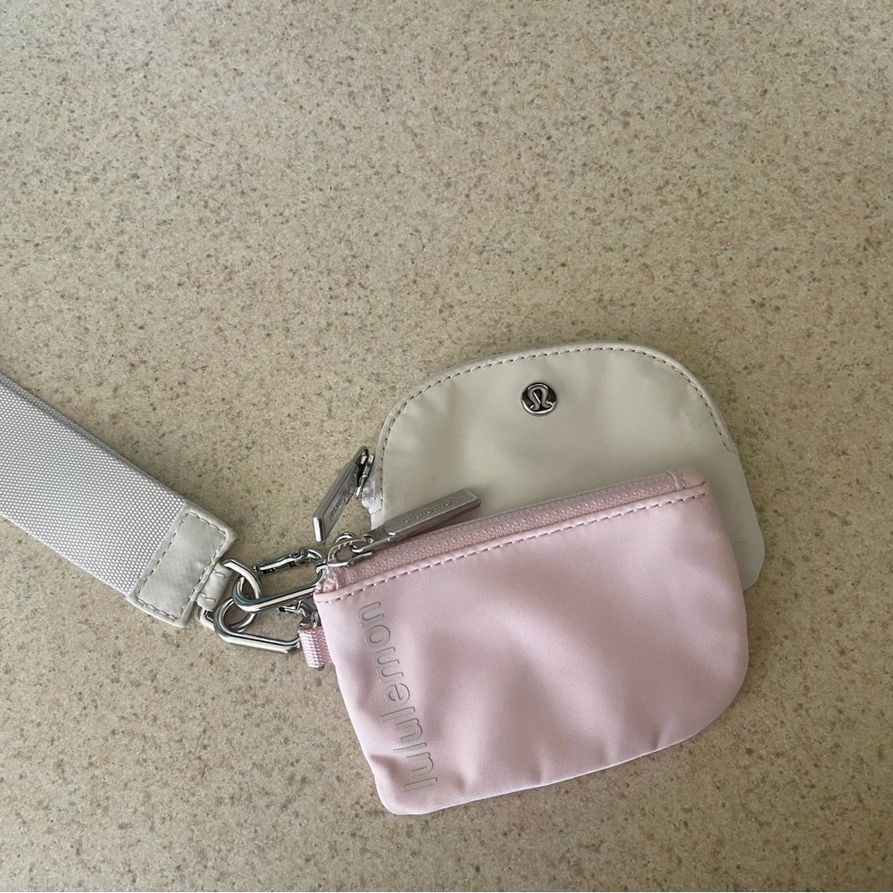 Lululemon dual pouch wristlet.